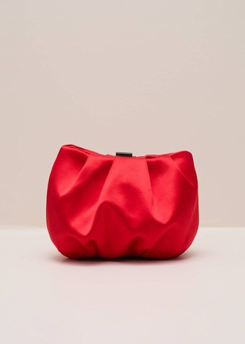 Phase Eight Red Satin Bags Red Australia | RS8659042